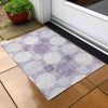 Piper Looms Chantille Geometric ACN900 Purple Machine Washable Area Rug Scatter Outdoor Lifestyle Image Feature