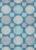 Piper Looms Chantille Geometric ACN900 Teal Machine Washable Area Rug main image