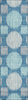 Piper Looms Chantille Geometric ACN900 Teal Machine Washable Area Rug Runner Main Image