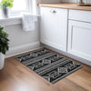 Piper Looms Chantille Southwest ACN901 Black Machine Washable Area Rug Scatter Lifestyle Image Feature