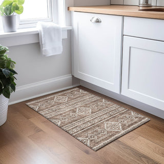 Piper Looms Chantille Southwest ACN901 Brown Machine Washable Area Rug Scatter Lifestyle Image Feature
