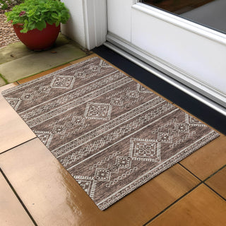 Piper Looms Chantille Southwest ACN901 Brown Machine Washable Area Rug Scatter Outdoor Lifestyle Image Feature