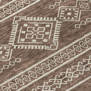 Piper Looms Chantille Southwest ACN901 Brown Machine Washable Area Rug Swatch Image
