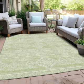 Piper Looms Chantille Southwest ACN901 Mint Machine Washable Area Rug Outdoor Lifestyle Image Feature