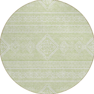 Piper Looms Chantille Southwest ACN901 Mint Machine Washable Area Rug Round Main Image
