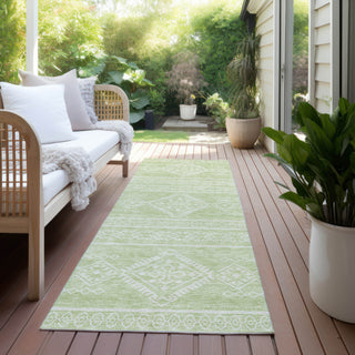 Piper Looms Chantille Southwest ACN901 Mint Machine Washable Area Rug Runner Outdoor Lifestyle Image Feature