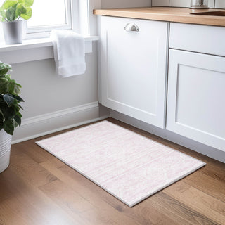 Piper Looms Chantille Southwest ACN901 Pink Machine Washable Area Rug Scatter Lifestyle Image Feature