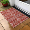 Piper Looms Chantille Southwest ACN901 Red Machine Washable Area Rug Scatter Outdoor Lifestyle Image Feature