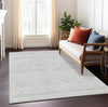 Piper Looms Chantille Southwest ACN901 Silver Machine Washable Area Rug Lifestyle Image Feature