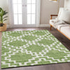 Piper Looms Chantille Diamonds ACN902 Aloe Machine Washable Area Rug Lifestyle Image Feature