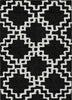Piper Looms Chantille Diamonds ACN902 Black Machine Washable Area Rug main image