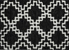 Piper Looms Chantille Diamonds ACN902 Black Machine Washable Area Rug Scatter Main Image
