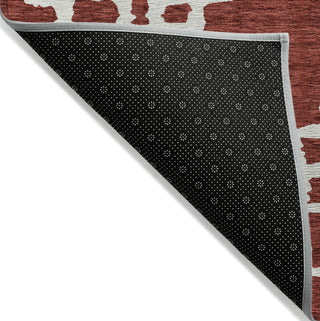 Piper Looms Chantille Diamonds ACN902 Brick Machine Washable Area Rug Backing Image