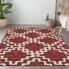 Piper Looms Chantille Diamonds ACN902 Brick Machine Washable Area Rug Lifestyle Image Feature