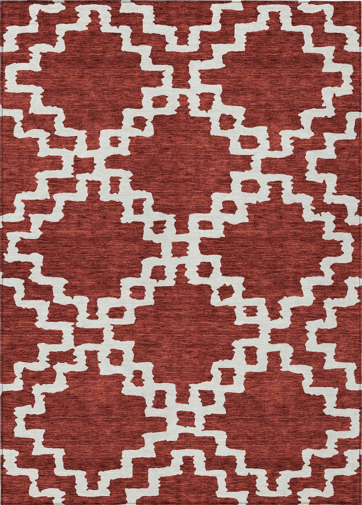 Piper Looms Chantille Diamonds ACN902 Brick Machine Washable Area Rug main image