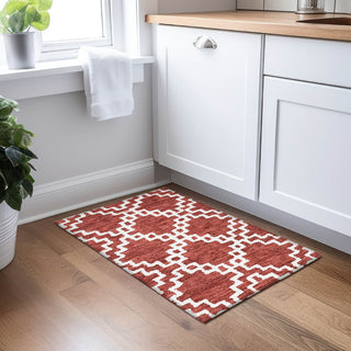 Piper Looms Chantille Diamonds ACN902 Brick Machine Washable Area Rug Scatter Lifestyle Image Feature