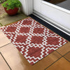 Piper Looms Chantille Diamonds ACN902 Brick Machine Washable Area Rug Scatter Outdoor Lifestyle Image Feature