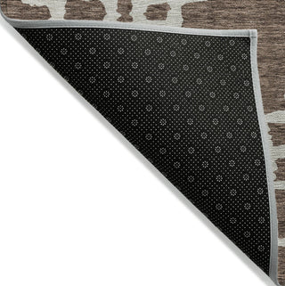 Piper Looms Chantille Diamonds ACN902 Brown Machine Washable Area Rug Backing Image