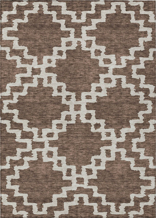 Piper Looms Chantille Diamonds ACN902 Brown Machine Washable Area Rug main image