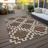 Piper Looms Chantille Diamonds ACN902 Brown Machine Washable Area Rug Outdoor Lifestyle Image Feature