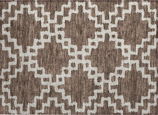 Piper Looms Chantille Diamonds ACN902 Brown Machine Washable Area Rug Scatter Main Image