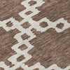 Piper Looms Chantille Diamonds ACN902 Brown Machine Washable Area Rug Swatch Image