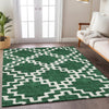 Piper Looms Chantille Diamonds ACN902 Emerald Machine Washable Area Rug Lifestyle Image Feature