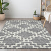 Piper Looms Chantille Diamonds ACN902 Gray Machine Washable Area Rug Lifestyle Image Feature