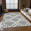 Piper Looms Chantille Diamonds ACN902 Gray Machine Washable Area Rug Lifestyle Image Feature