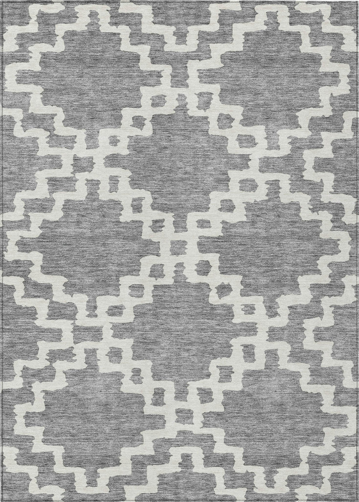 Piper Looms Chantille Diamonds ACN902 Gray Machine Washable Area Rug main image