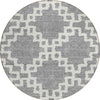 Piper Looms Chantille Diamonds ACN902 Gray Machine Washable Area Rug Round Main Image