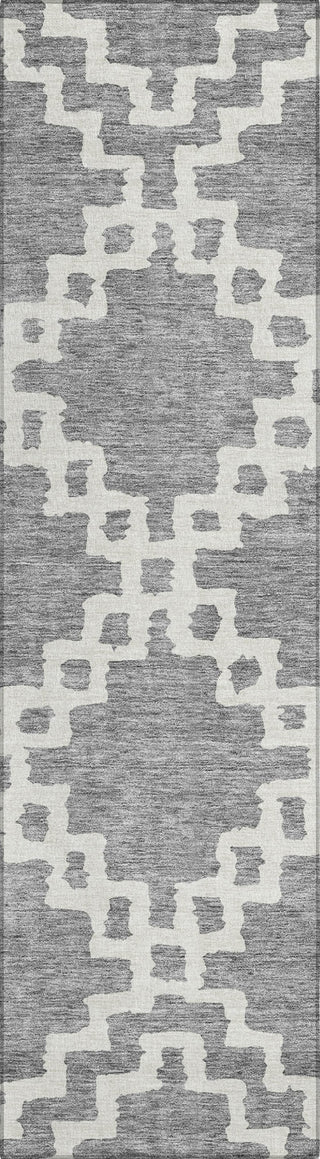 Piper Looms Chantille Diamonds ACN902 Gray Machine Washable Area Rug Runner Main Image