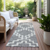 Piper Looms Chantille Diamonds ACN902 Gray Machine Washable Area Rug Runner Outdoor Lifestyle Image Feature