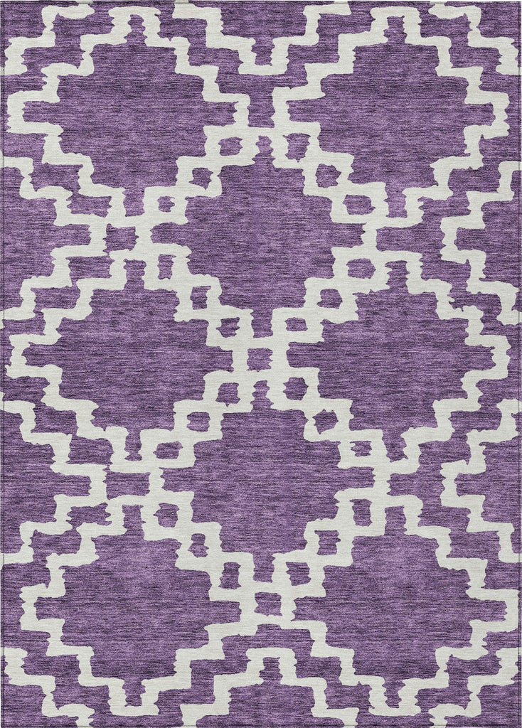 Piper Looms Chantille Diamonds ACN902 Purple Machine Washable Area Rug main image