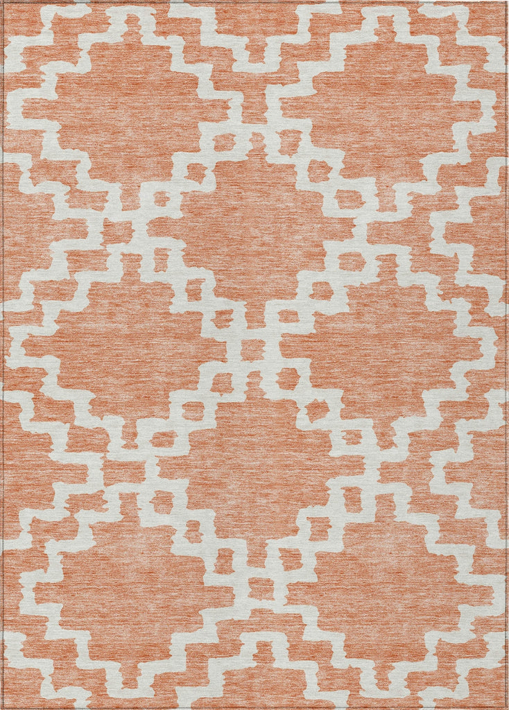 Piper Looms Chantille Diamonds ACN902 Salmon Machine Washable Area Rug main image