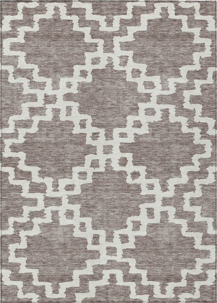 Piper Looms Chantille Diamonds ACN902 Taupe Machine Washable Area Rug main image