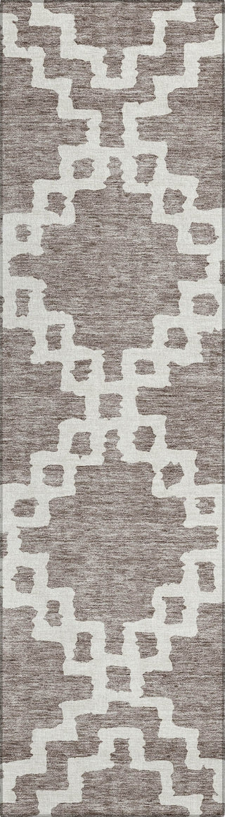 Piper Looms Chantille Diamonds ACN902 Taupe Machine Washable Area Rug Runner Main Image