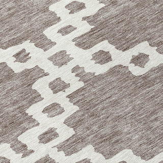 Piper Looms Chantille Diamonds ACN902 Taupe Machine Washable Area Rug Swatch Image