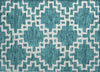 Piper Looms Chantille Diamonds ACN902 Teal Machine Washable Area Rug Scatter Main Image