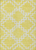 Piper Looms Chantille Diamonds ACN902 Yellow Machine Washable Area Rug main image