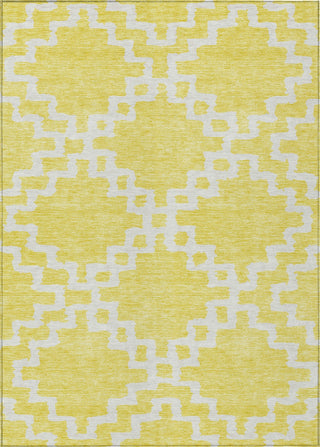 Piper Looms Chantille Diamonds ACN902 Yellow Machine Washable Area Rug main image