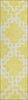 Piper Looms Chantille Diamonds ACN902 Yellow Machine Washable Area Rug Runner Main Image