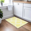 Piper Looms Chantille Diamonds ACN902 Yellow Machine Washable Area Rug Scatter Lifestyle Image Feature
