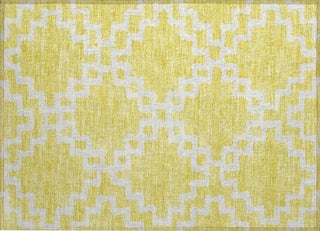 Piper Looms Chantille Diamonds ACN902 Yellow Machine Washable Area Rug Scatter Main Image