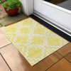 Piper Looms Chantille Diamonds ACN902 Yellow Machine Washable Area Rug Scatter Outdoor Lifestyle Image Feature
