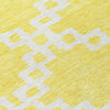 Piper Looms Chantille Diamonds ACN902 Yellow Machine Washable Area Rug Swatch Image