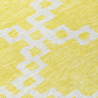 Piper Looms Chantille Diamonds ACN902 Yellow Machine Washable Area Rug Swatch Image