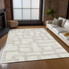 Piper Looms Chantille Lines ACN903 Ivory Machine Washable Area Rug Lifestyle Image Feature