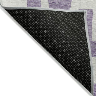 Piper Looms Chantille Lines ACN903 Purple Machine Washable Area Rug Backing Image