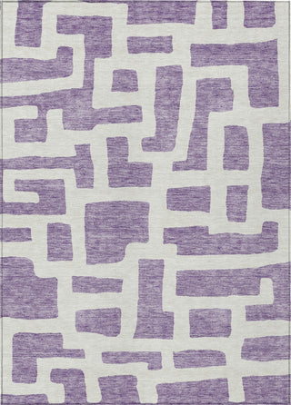 Piper Looms Chantille Lines ACN903 Purple Machine Washable Area Rug main image